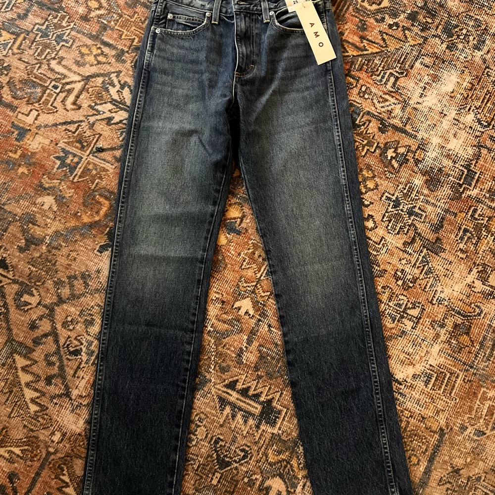 Anthropologie AMO women’s Dark Blue boot cut Jeans